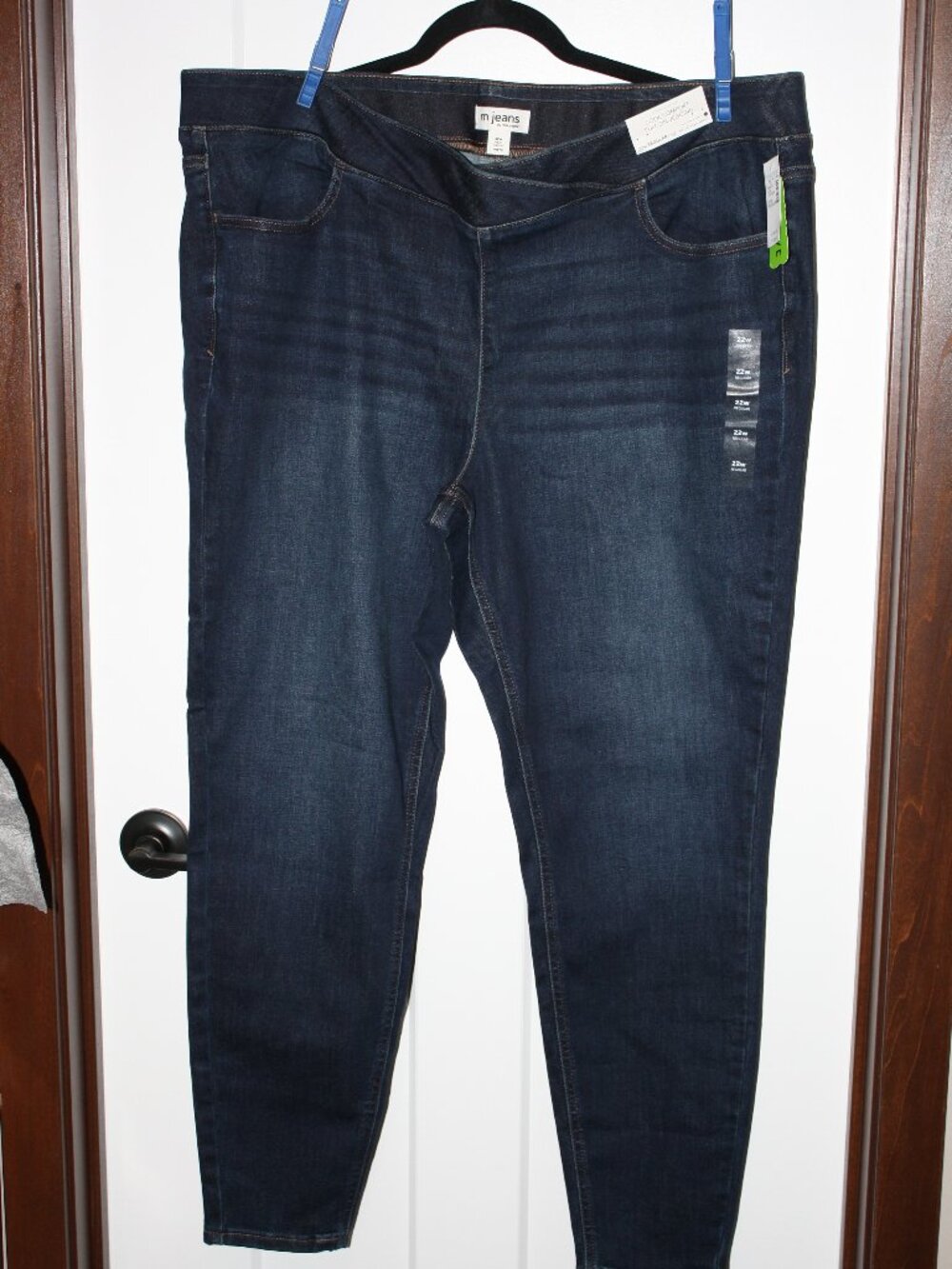 m jeans by Maurices, High rise, cool comfort, pull on jeggings, size 22W NWT